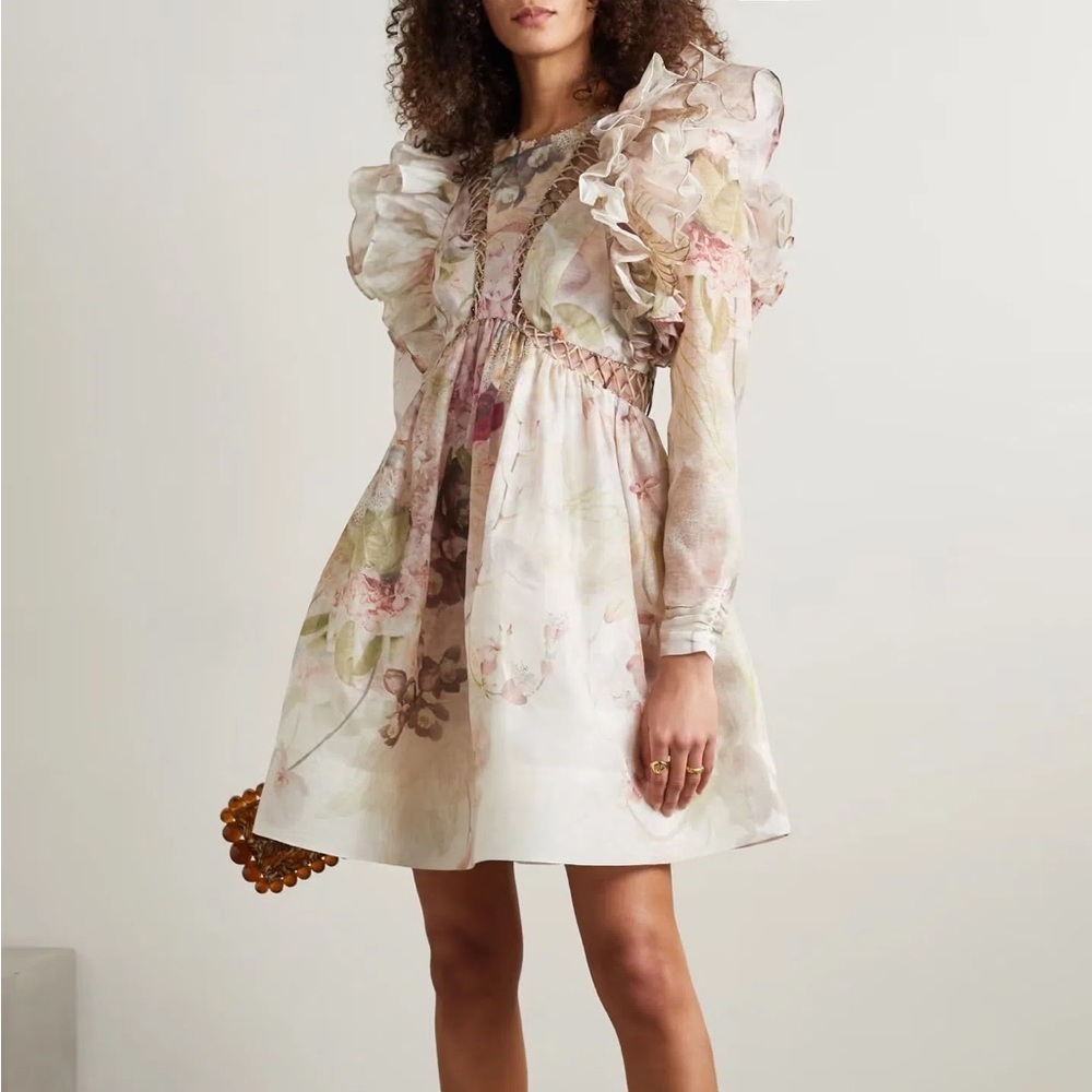NWT | ZIMMERMANN Embellished floral dress | Size AU 0 (US 2) SOLD OUT EVERYWHERE - Picture 5 of 5